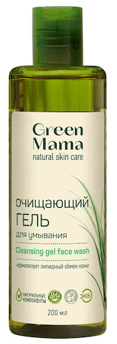 Гель для умывания Green Mama очищающий с антиоксидантами зеленого чая #1