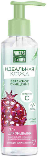 Гель для умывания Чистая Линия Идеальная кожа бережное очищение #1
