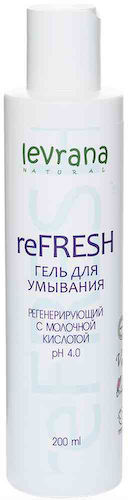Гель для умывания регенерирующий Levrana ReFresh с молочной кислотой #1