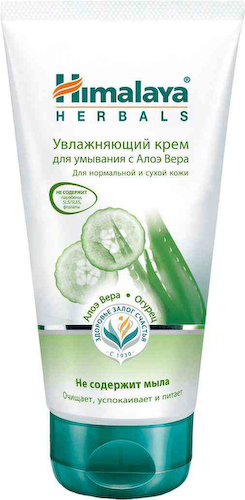 Крем для умывания увлажняющий Himalaya Herbals Алоэ вера и огурец #1