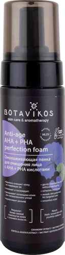 Пенка для очищения лица омолаживающая Botavikos Anti-age с AHA+PHA кислотами #1