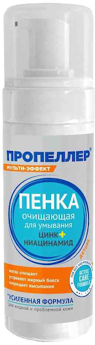 Пенка для умывания очищающая Пропеллер Цинк + Ниацинамид #1