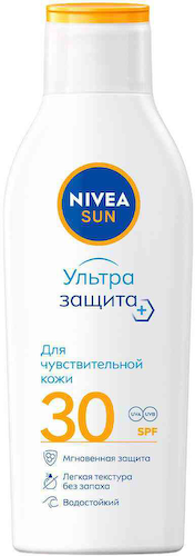Лосьон для чувствительной кожи солнцезащитный NIVEA Sun Ультра защита SPF 30 #1