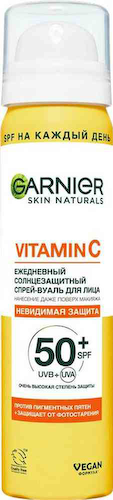 Спрей-вуаль для лица солнцезащитный Garnier Витамин С SPF 50+ #1