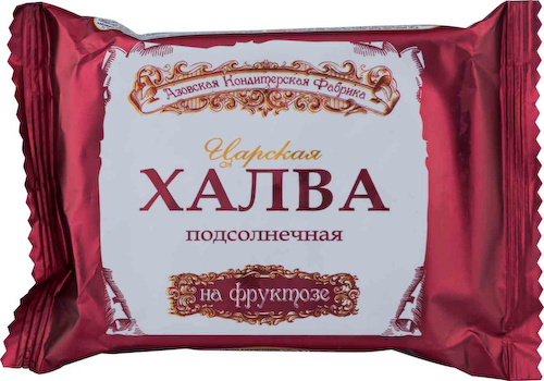 Халва подсолнечная Азовская кондитерская фабрика Царская на фруктозе #1