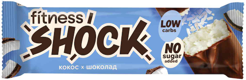 Батончик протеиновый FitnesShock кокос #1