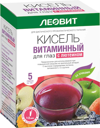 Кисель Леовит Витаминный для глаз с лютеином #1