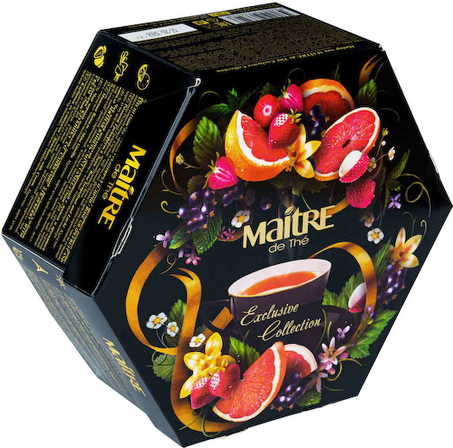 Чай ассорти Maitre de The 12 вкусов, 60 пакетиков #1