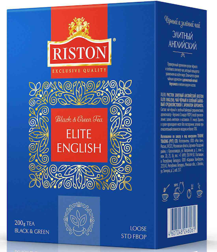 Чай чёрный и зелёный Riston English Elite Tea листовой #1