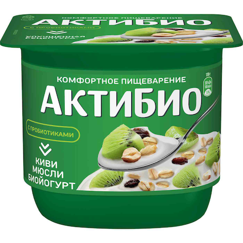 Биойогурт Актибио киви, мюсли 3% #1
