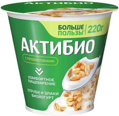 Биойогурт Актибио отруби, злаки 2,9% #1
