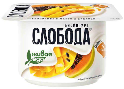 Биойогурт Слобода с манго и папайей 2,9% #1