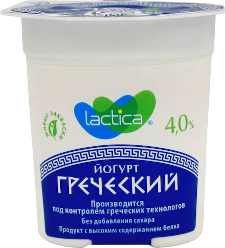 Йогурт греческий Lactica без сахара 4% #1