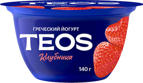 Йогурт греческий Teos Клубника 2% #1