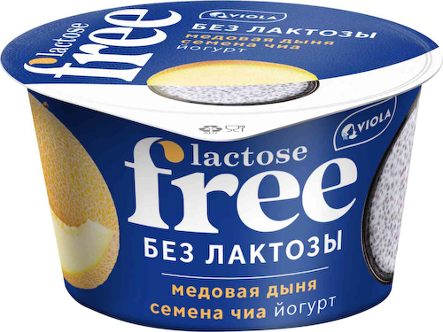 Йогурт Viola free Медовая дыня и семена чиа без лактозы 2,7% #1