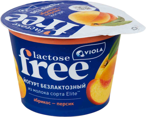 Йогурт Viola Free Абрикос персик без лактозы 2,7% #1