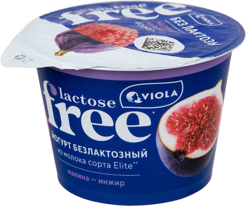 Йогурт Viola Free малина инжир без лактозы 2,7% #1