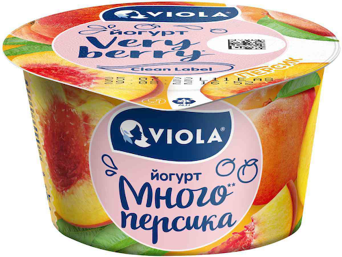 Йогурт Viola Very Berry Персик 2,6% #1
