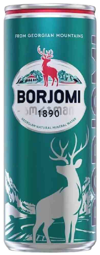 Вода минеральная лечебно-столовая Borjomi газированная в банке #1