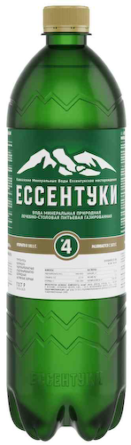 Вода минеральная лечебно-столовая Ессентуки №4 газированная #1
