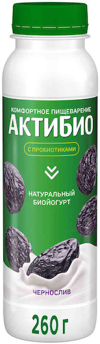 Биойогурт питьевой Актибио чернослив 1,5% #1