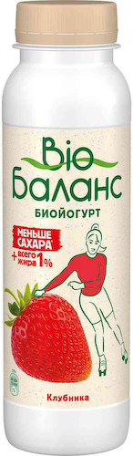Биойогурт питьевой Bio Баланс Клубника 1% #1