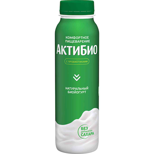 Биойогурт питьевой натуральный Актибио 1,8% #1