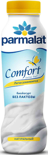 Биойогурт питьевой Parmalat Comfort натуральный безлактозный 1,7% #1