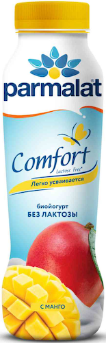 Биойогурт питьевой Parmalat Comfort Манго безлактозный 1,5% #1