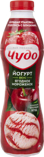 Йогурт питьевой Чудо Ягодное мороженое 1,9% #1