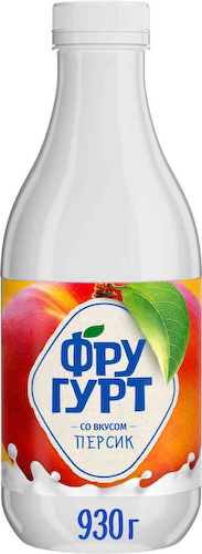 Йогурт питьевой Фругурт со вкусом персика 1% #1