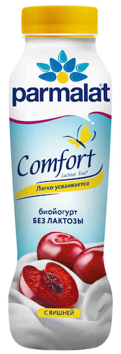 Йогурт питьевой Parmalat Comfort с вишней без лактозы 1,5% #1