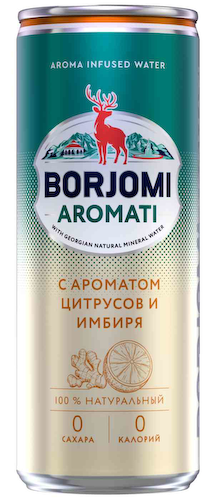 Напиток Borjomi Flavored Water с экстрактами Цитрусов и корня имбиря сильногазированный #1