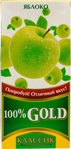 Напиток сокосодержащий 100% Gold Классик Яблоко #1