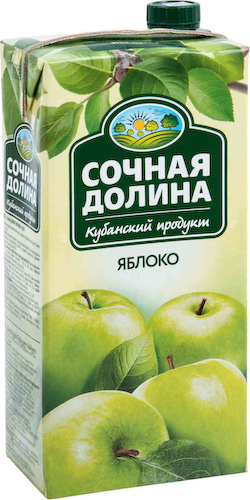 Напиток сокосодержащий Сочная долина Яблоко #1