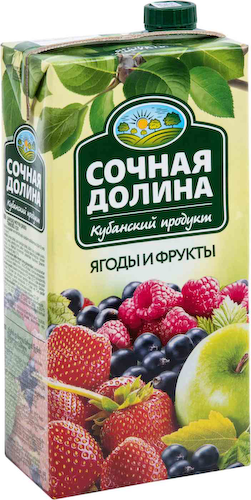 Напиток сокосодержащий Сочная долина Ягоды-фрукты #1