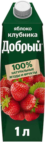 Напиток сокосодержаший Добрый Яблоко-клубника #1