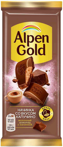Шоколад молочный Alpen Gold Капучино #1