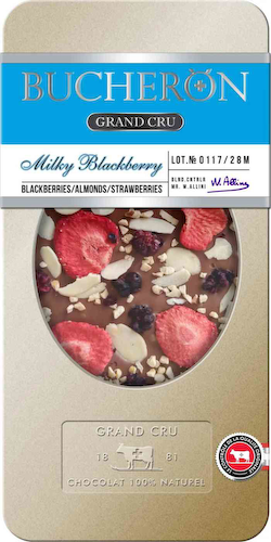 Шоколад молочный Bucheron Milky Blackberry #1