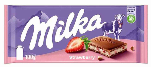 Шоколад молочный Milka Strawberry #1