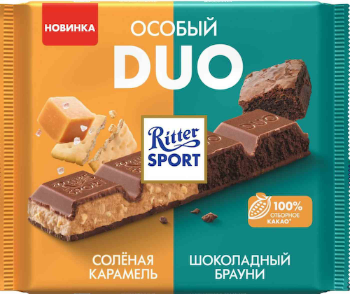 Шоколад молочный Ritter Sport Особый Duo #1