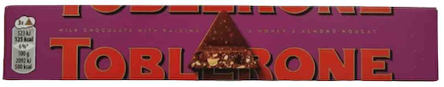 Шоколад молочный Toblerone Изюм-мед-миндаль #1