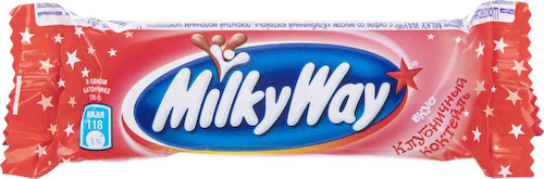 Шоколадный батончик Milky Way Клубничный коктейль #1