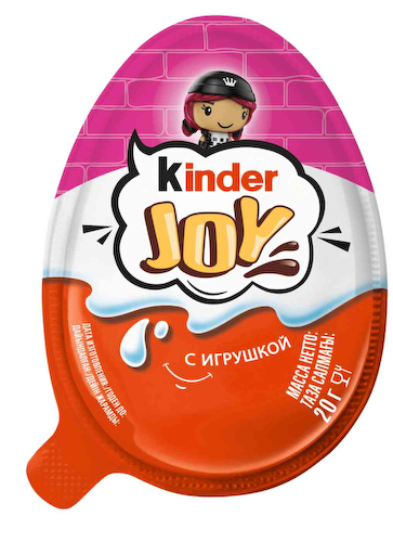 Шоколадное яйцо с игрушкой Kinder Joy для девочек #1