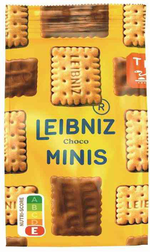 Печенье сливочное Leibniz с молочным шоколадом #1