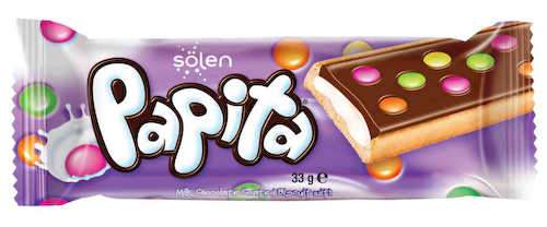 Печенье Solen Papita с молочным шоколадом и драже #1