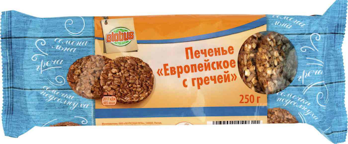 Печенье злаковое Глобус Европейское с гречей #1