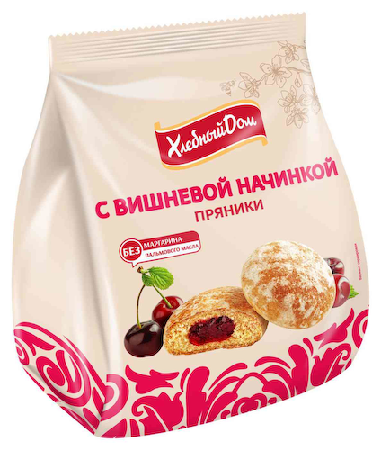 Пряники Хлебный Дом с вишневой начинкой #1