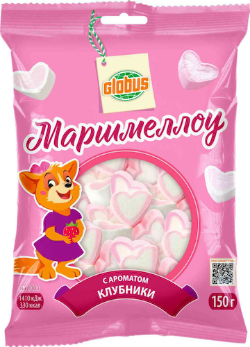 Маршмеллоу Глобус с ароматом клубники #1