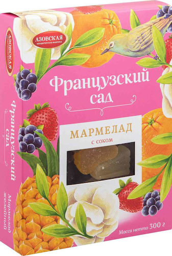 Мармелад Французский сад Азовская кондитерская фабрика с натуральным соком #1